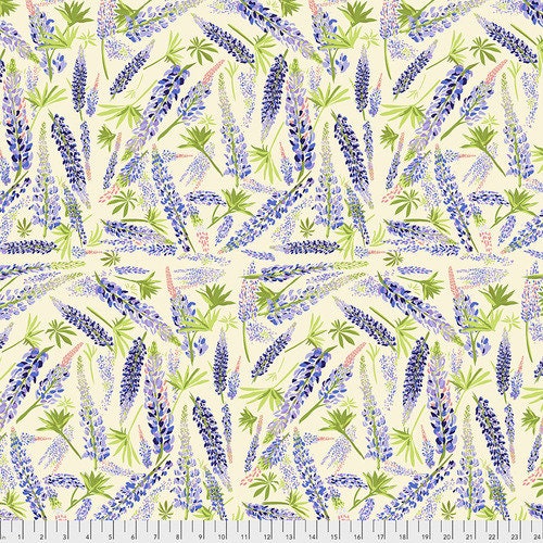 Calico Horses by Lorraine Turner Lupine Valley Cream PWLT006.CREAM Cotton Woven Fabric