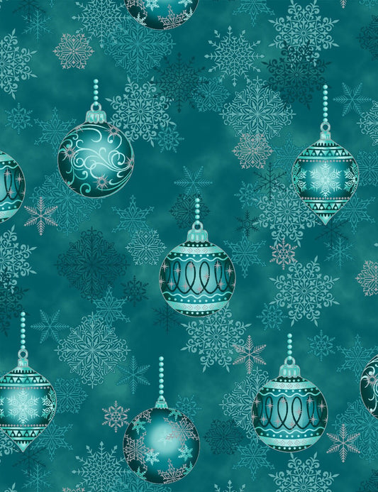 It's Snowflake 4597-001 w/ Metallic Accents Cotton Woven Fabric