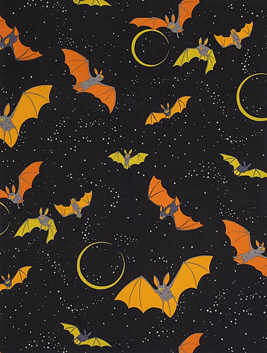 Bellatrix The Bat Black 8267a Cotton Woven Fabric