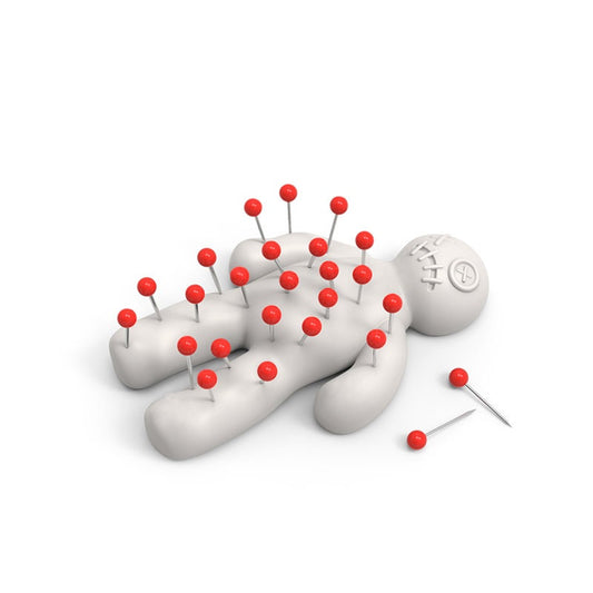 Fred PushPins VooDoo Pin Holder 5216932-25 Pins included Box size 3" x 2.75" x 1.5"