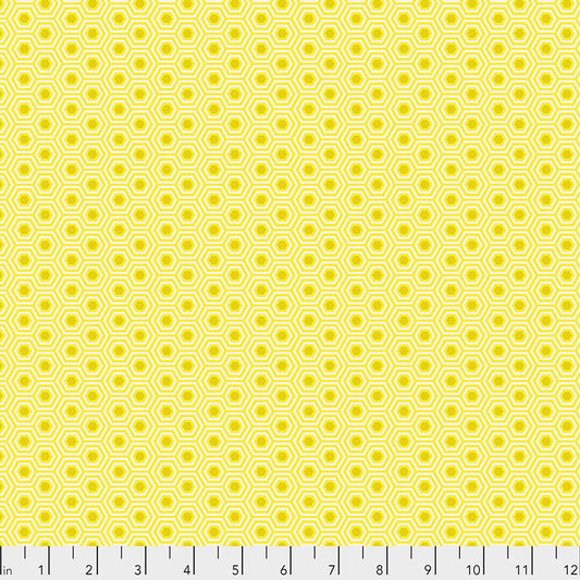 Tula Pink True Colors Hexy Sunshine PWTP150.SUNSHINE Cotton Woven Fabric