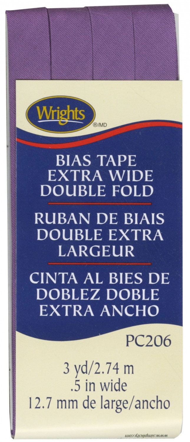 Extra Wide Double Fold Bias Tape Purple # 117206064