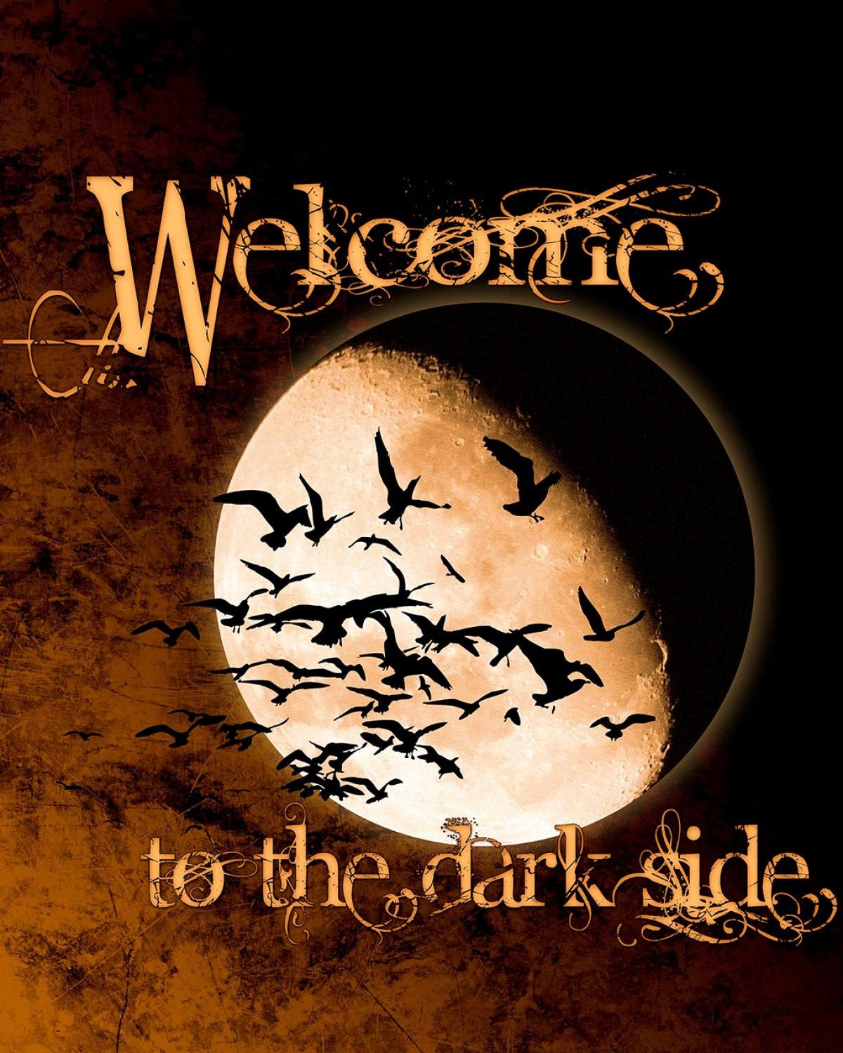 Halloween by Kate Ward Thacker 36" Panel Welcome to the Dark Side 72418A620715 Cotton Woven Panel