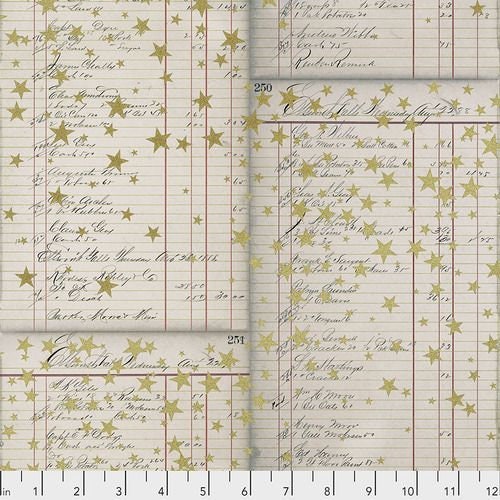 Eclectic Elements Yuletide by Tim Holtz Christmas List Neutral PWTH117.NEUTRAL Cotton Woven Fabric