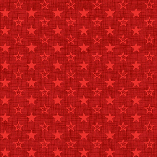American Muscle by Chelsea Designworks Red Mini Stars 5342-88 Cotton Woven Fabric