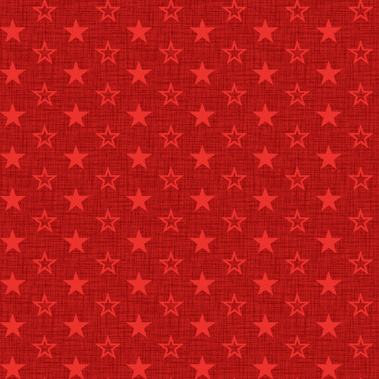 American Muscle by Chelsea Designworks Red Mini Stars 5342-88 Cotton Woven Fabric