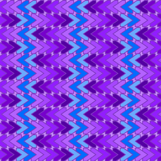 All Lined Up by Judy Gauthier Blue/Purple Chevron 5381-78  Digitally Printed Cotton Woven Fabric