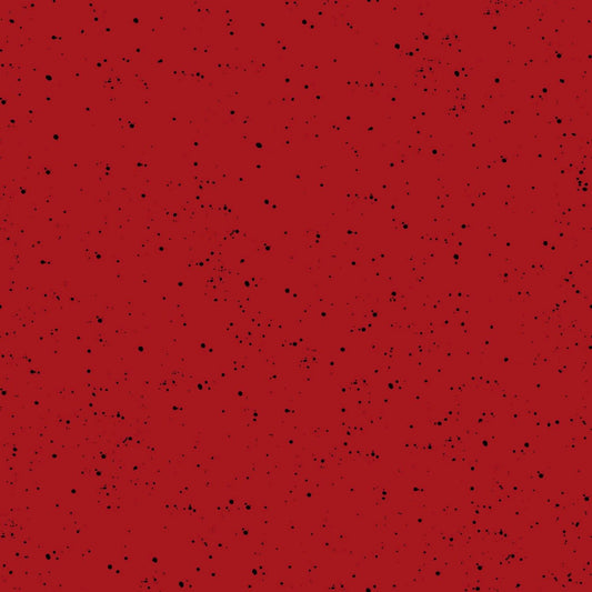Warm Wishes by Hannah Dale Wrendale Design Speckled Solid Deep Red D6205M-RJ2 Digitally Printed Cotton Woven Fabric