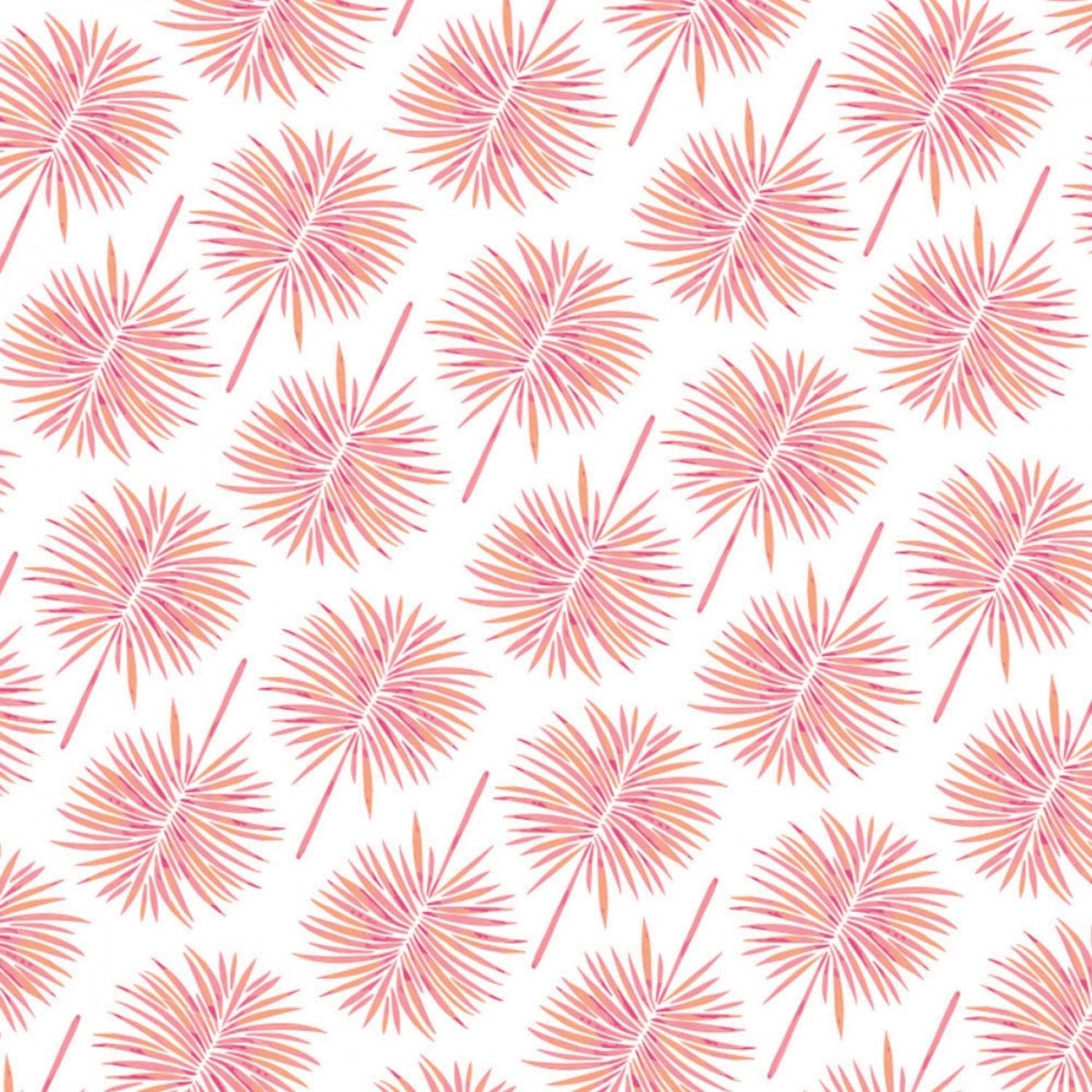 Moroccan Nights by Cat Coquillette Fan Palms Pink 86190207-2 Digitally Printed Cotton Woven Fabric