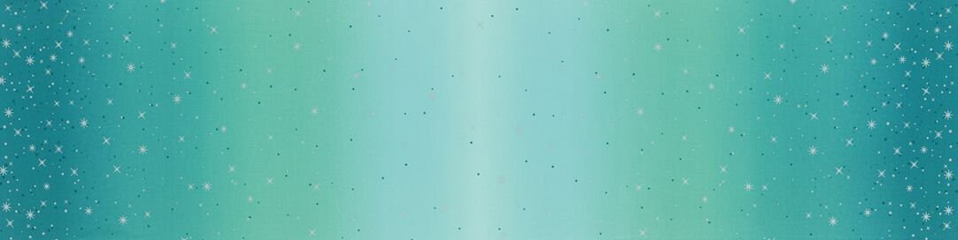 Ombre Fairy Dust by V & Co. Turquoise 10871-209M Cotton Woven Fabric