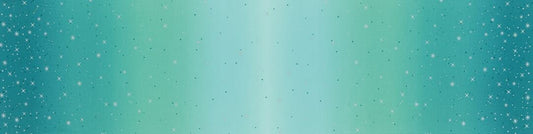 Ombre Fairy Dust by V & Co. Turquoise 10871-209M Cotton Woven Fabric