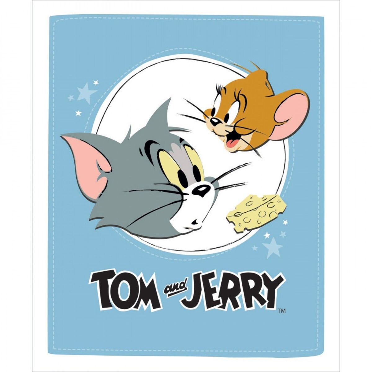 Licensed Tom & Jerry Stitch Line Blue 36" Panel 24160114P 1 Cotton Woven Panel