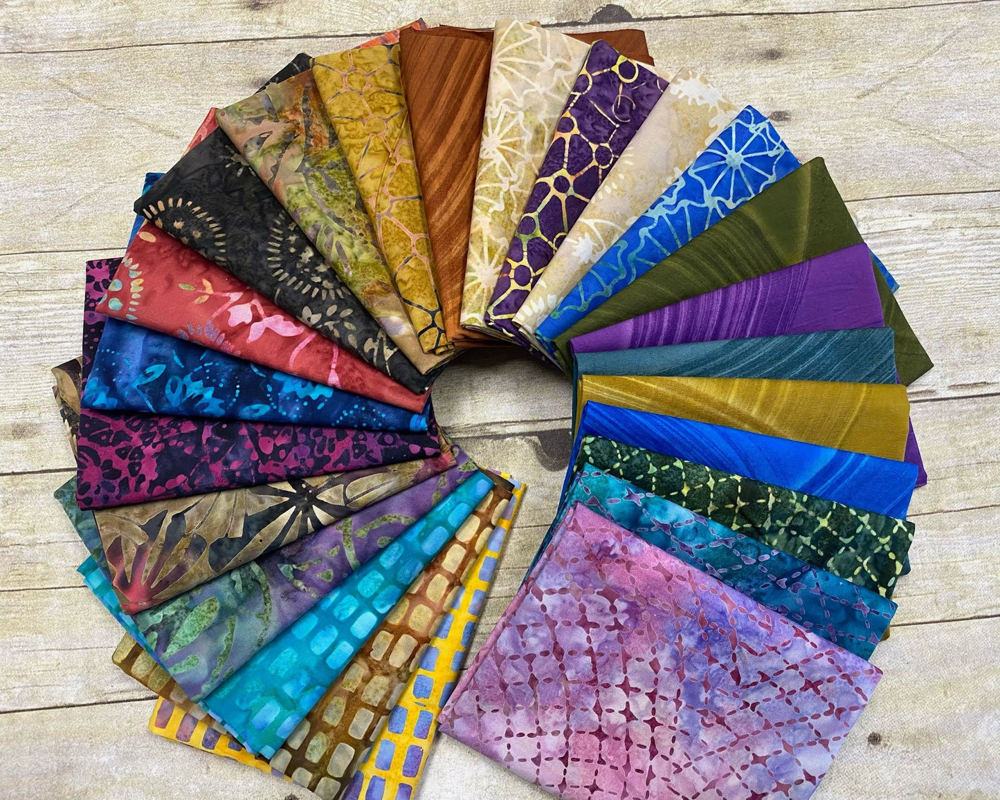 Murano Batiks 1184-35 Lt. Brown Geo Triangles & Circles Cotton Woven Fabric