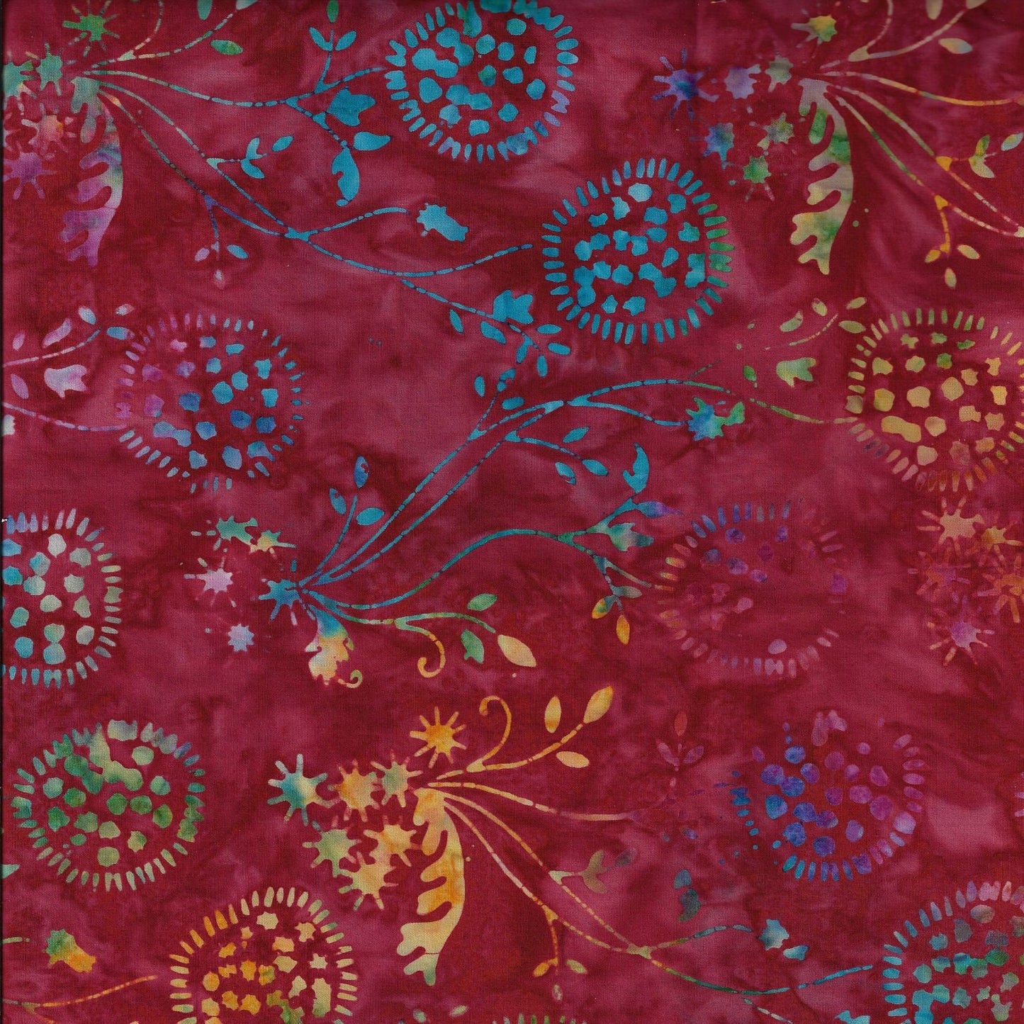 Murano Batiks 1182-29 Rose Stemmed Floral Cotton Woven Fabric