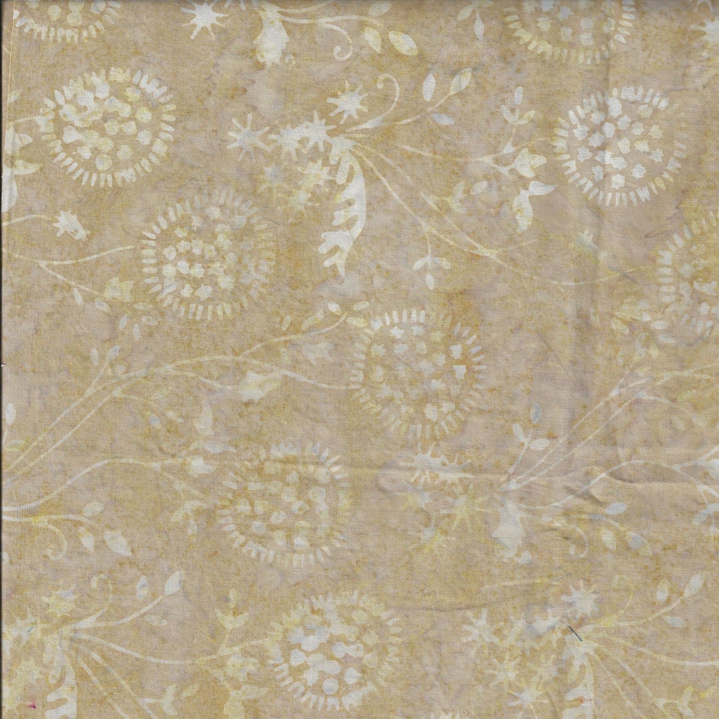 Murano Batiks 1182-41 Ivory Stemmed Floral Cotton Woven Fabric