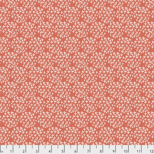 Spirit of the Garden by Kelli May Krenz Scattered Seeds Coral PWKK010.CORAL Cotton Woven Fabric