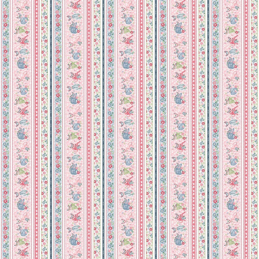 Fancy Cats by Nancy Archer Border Stripe 5297S-27  Cotton Woven Fabric