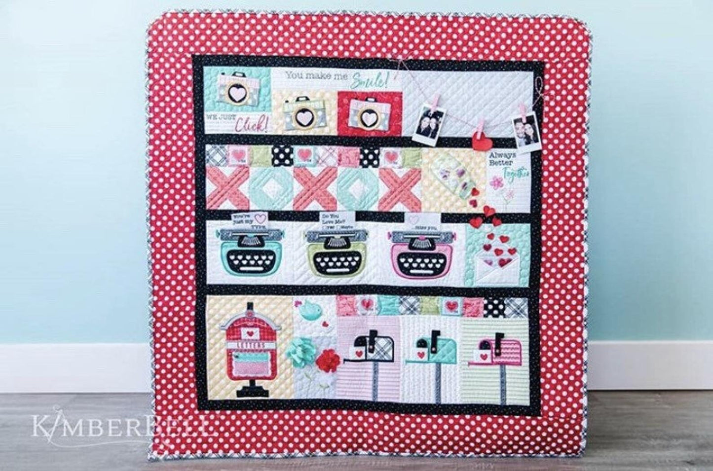 Maywood Studio KimberBell's Love Notes Embroidery KD808 Pattern with Embroidery CD