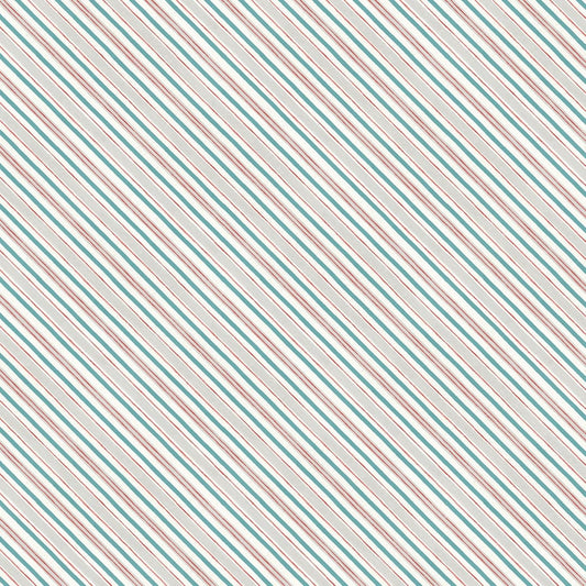 Homemade Happiness by Danhui Nai Diagonal Stripe Cream 89230-143 Cotton Woven Fabric