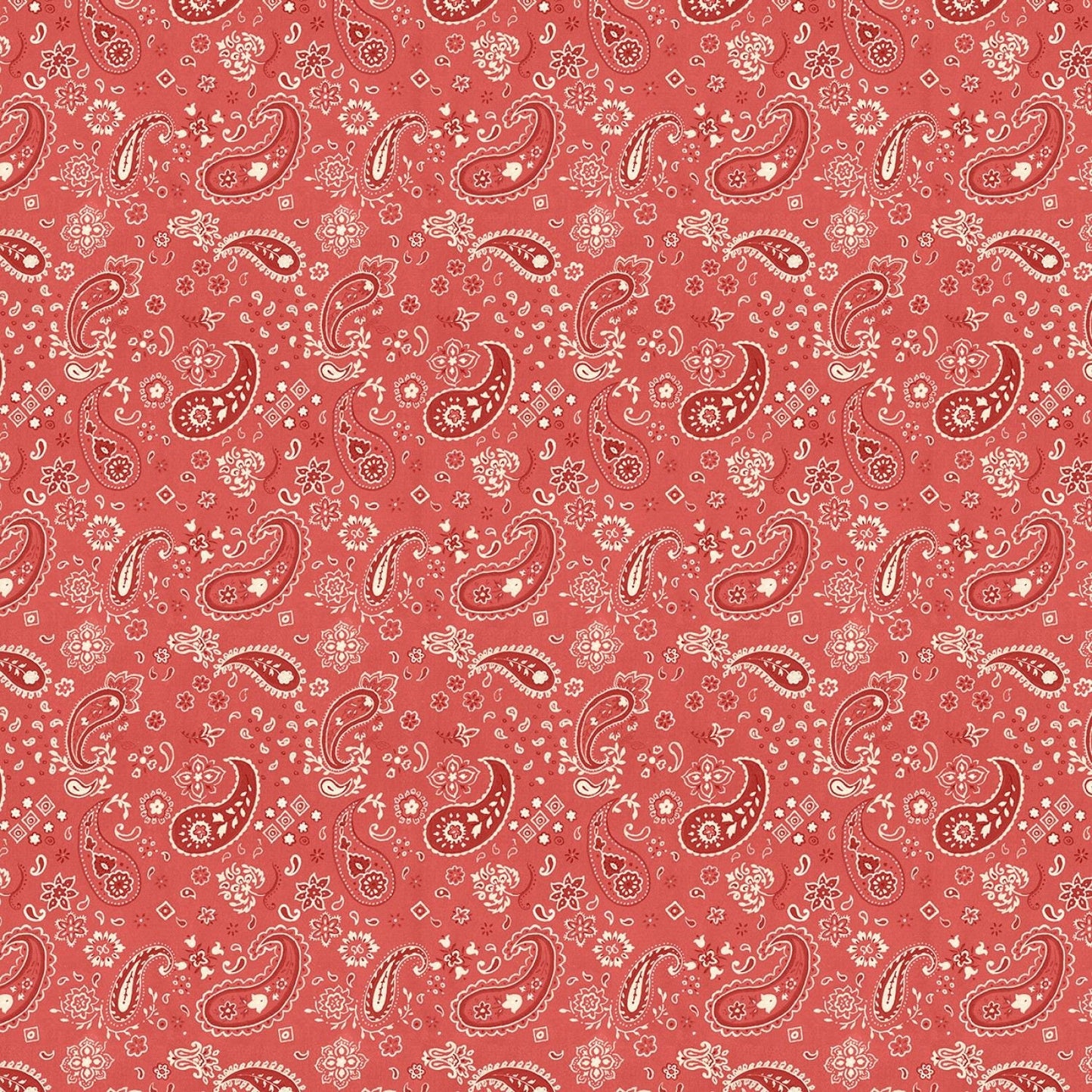Homemade Happiness by Danhui Nai Paisley Red 89232-332 Cotton Woven Fabric