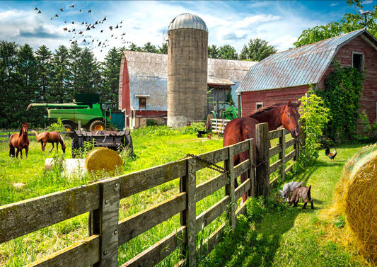 Sun Up to Sun Down 30.5" Panel S4779-115-Grass Digitally Printed Cotton Woven Panel