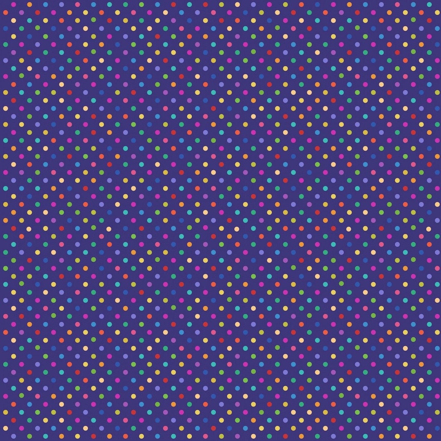 Rainbows Bright Rainbow Dots A440-2 Cotton Woven Fabric