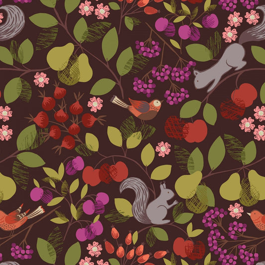 The Orchard Orchard on Dark A495.3 Cotton Woven Fabric