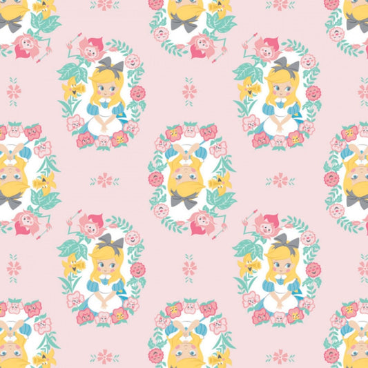 Licensed Alice in Wonderland 2 Is She a Wildflower Light Pink 85020203-1 Cotton Woven Fabric
