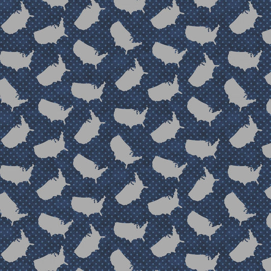 American Road Trip by Whistler Studios United States Navy 52337-1 Cotton Woven Fabric