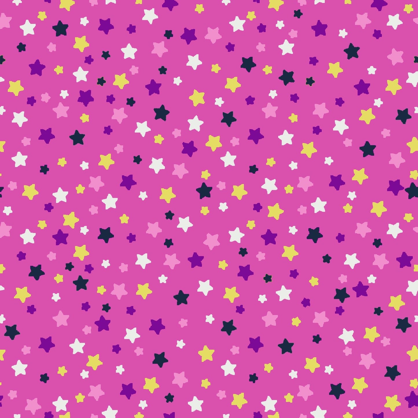 Avalana Knits Stars on Pink 19-519 Cotton/Spandex Knit