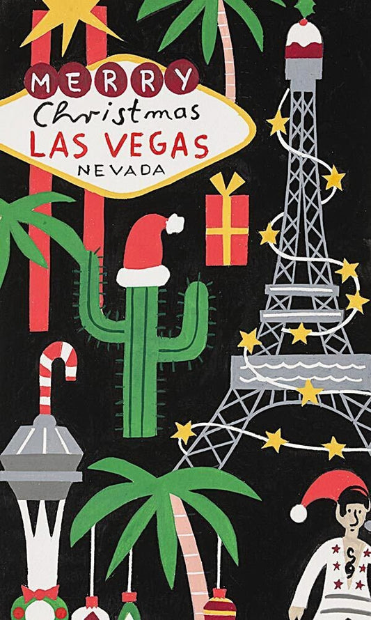 Christmas Time 8838b Black Viva Vegas Holiday Cotton Woven Fabric