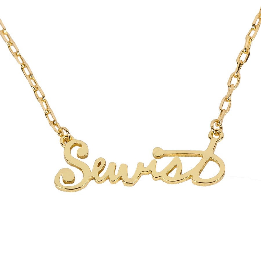 Necklace Sewist Gold QN1002G Express yourself outside of your sewing room!