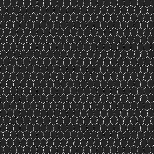 Chicken Wire Black 52107-2 108" Wideback Quilt Backing