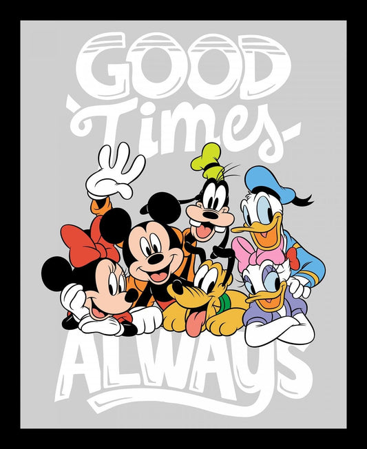 Licensed Disney 36" Panel Mickey True Friends 73184A620715 Cotton Woven Panel