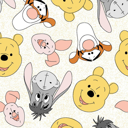 Licensed Disney Pooh & Friends Tossed 72975A620715 Cotton Woven Fabric LP