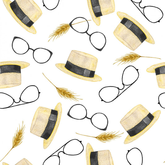 Fancy Farm Accessories White 16478-WHT Cotton Woven Fabric