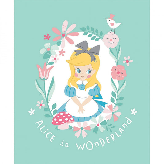 Licensed Alice in Wonderland 2 36" Panel 85020206P-1 Cotton Woven Panel