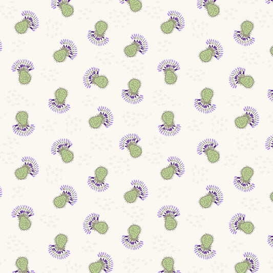 Thistle Patch by Teresa Magnuson Flower Heads Khaki Y3066-11 Cotton Woven Fabric