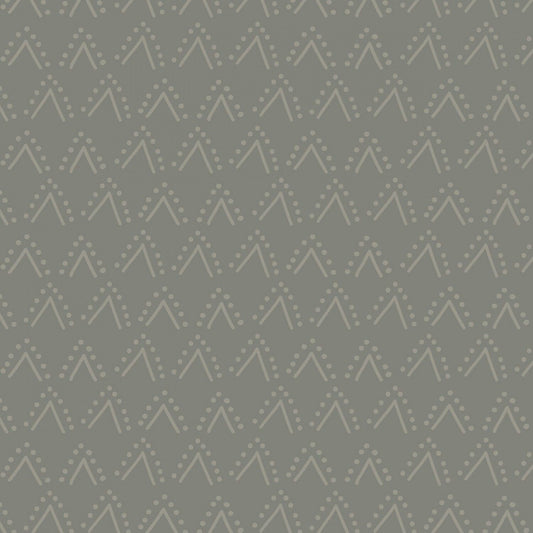 Thistle Patch by Teresa Magnuson Double V Taupe Y3067-63 Cotton Woven Fabric