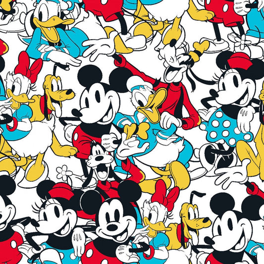 Licensed Disney Mickey & Friends Sensational 6 Snapshot 72918A620715 Cotton Woven Fabric