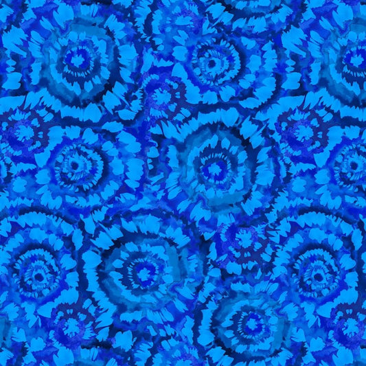 Spin Art by Chelsea DesignWorks Sapphire 5401-77 108" Wideback Quilt Backing