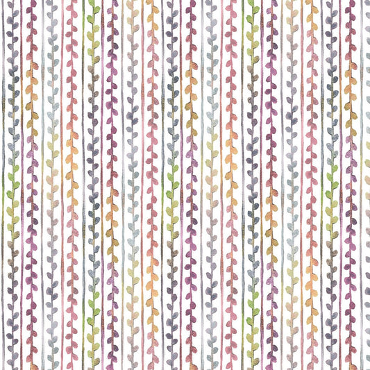 Little Darlings Woodland by Sillier Than Sally Small Stripe LIDW4345-MU Cotton Woven Fabric