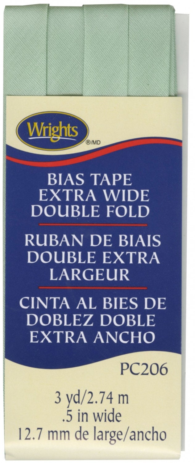 Extra Wide Double Fold Bias Tape Seafoam 117206618