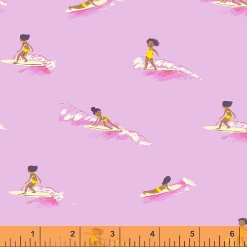 Malibu by Heather Ross Tiny Surfers 52146-7 Cotton Woven Fabric