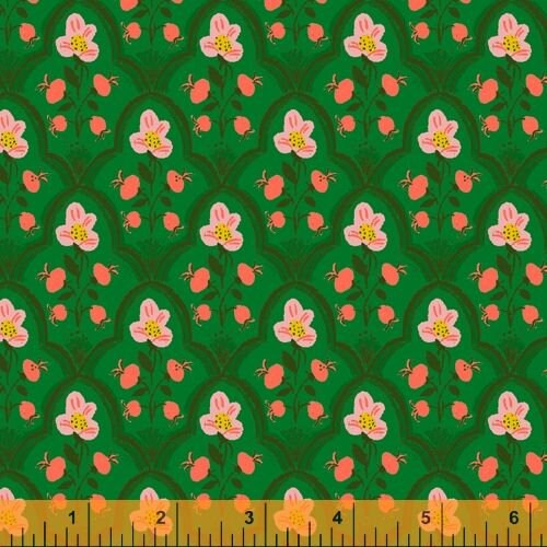 Malibu by Heather Ross Wood Block Wood Block 52151-19 Cotton Woven Fabric Cotton Woven Fabric