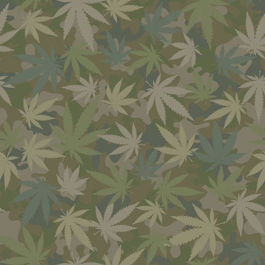 Incognito Flying High Camo Grass ST-1725GRAS Cotton Woven Fabric