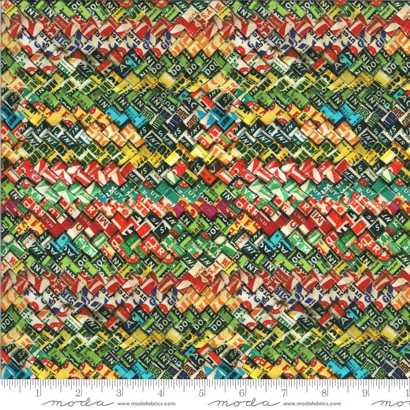 Flea Market Moxie by Cathe Holden Gum Wrapper 7363-11D Cotton Woven Fabric