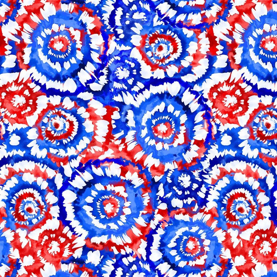 Spin Art by Chelsea DesignWorks Patriotic 5401-78 108" Wideback Quilt Backing