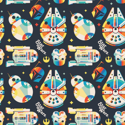 Licensed Star Wars Droids 73010910-2 Cotton Woven Fabric