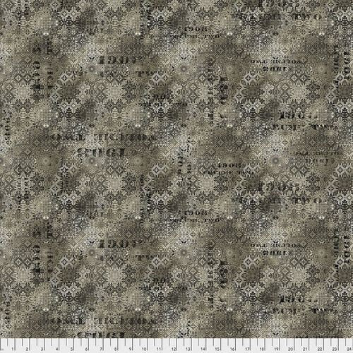 Abandoned by Tim Holtz Eclectic Elements Faded Tile Neutral PWTH129.NEUTRAL Cotton Woven Fabric